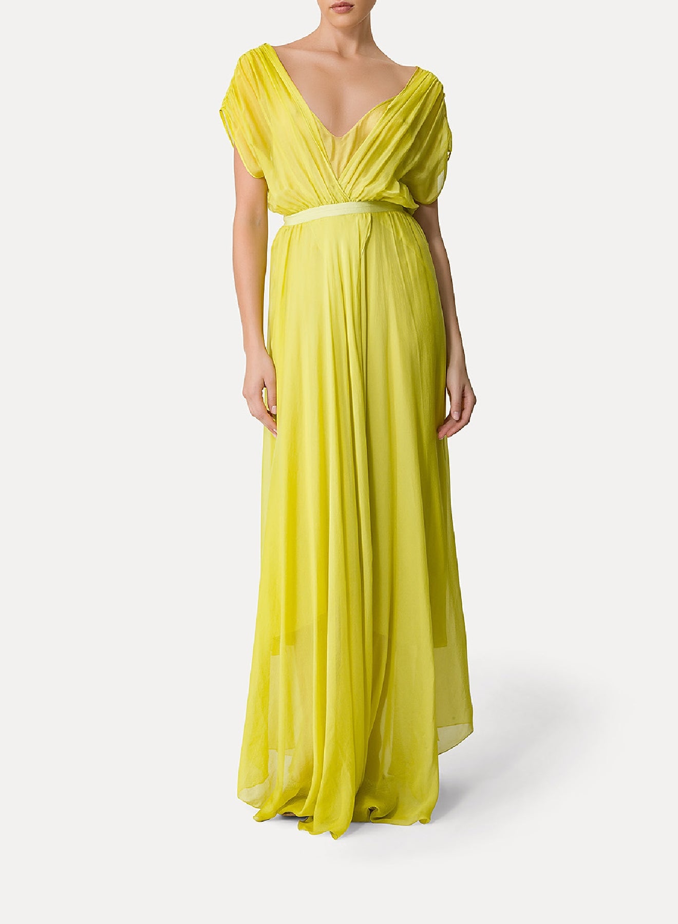 Robe à col croisé - Clorofilla