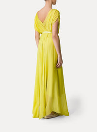 Robe à col croisé - Clorofilla