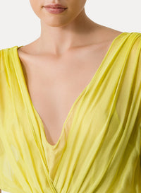 Robe à col croisé - Clorofilla