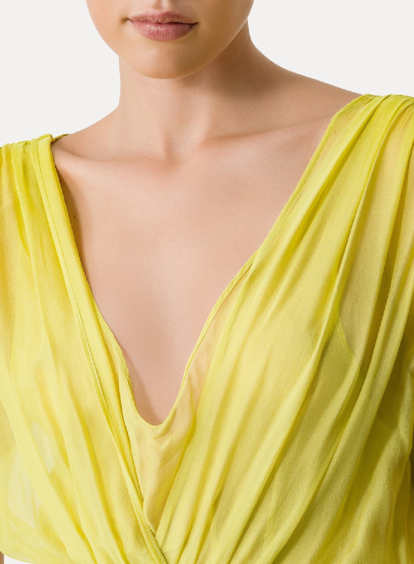 Robe à col croisé - Clorofilla