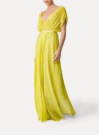 Robe à col croisé - Clorofilla