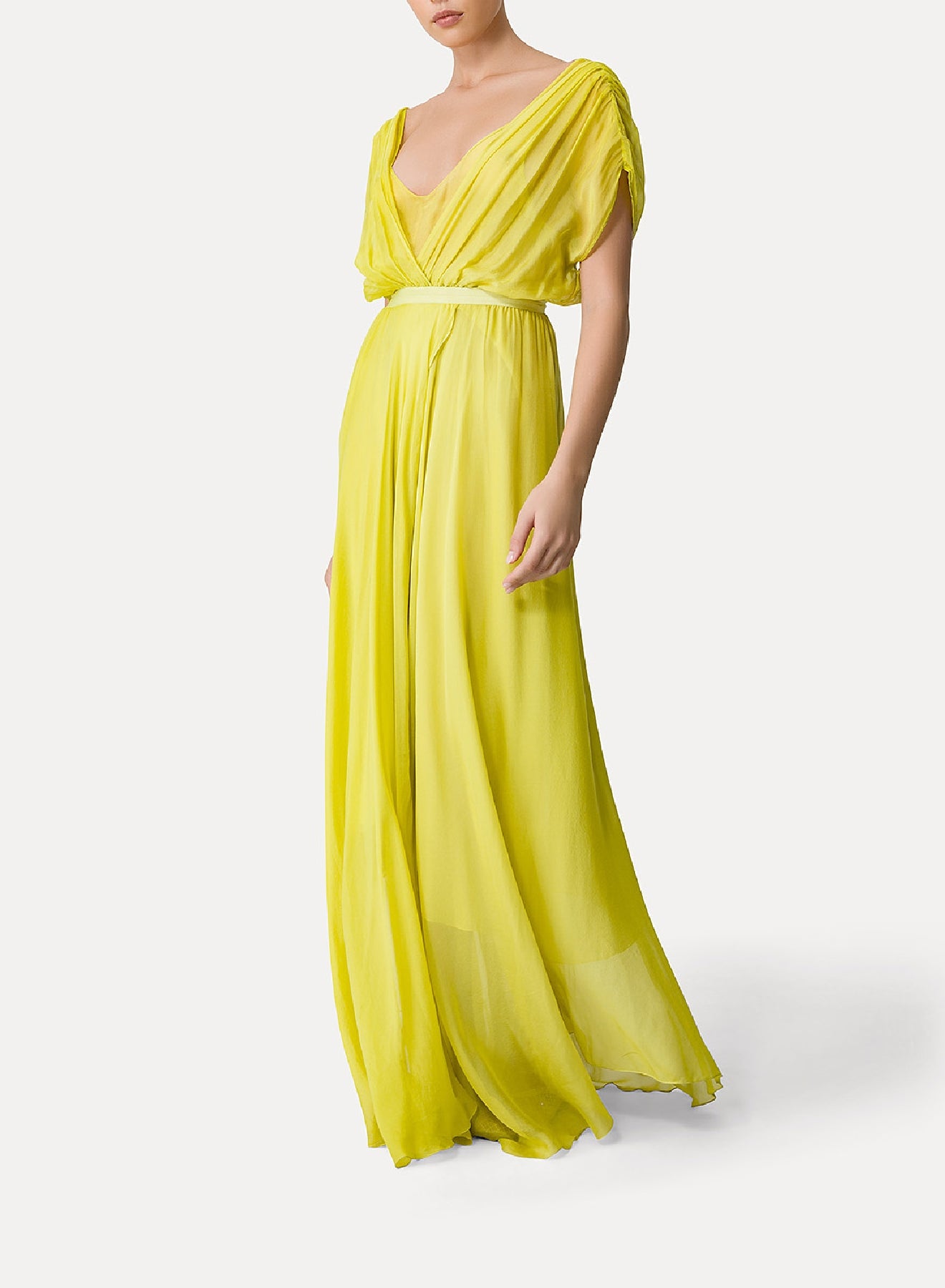Robe à col croisé - Clorofilla