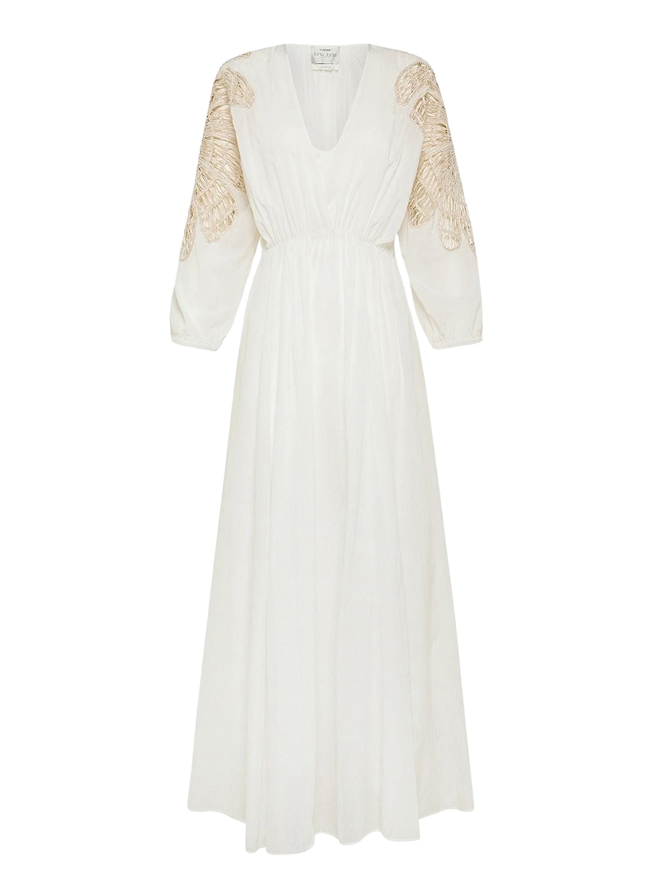 Dress with silk inlay - Giglio