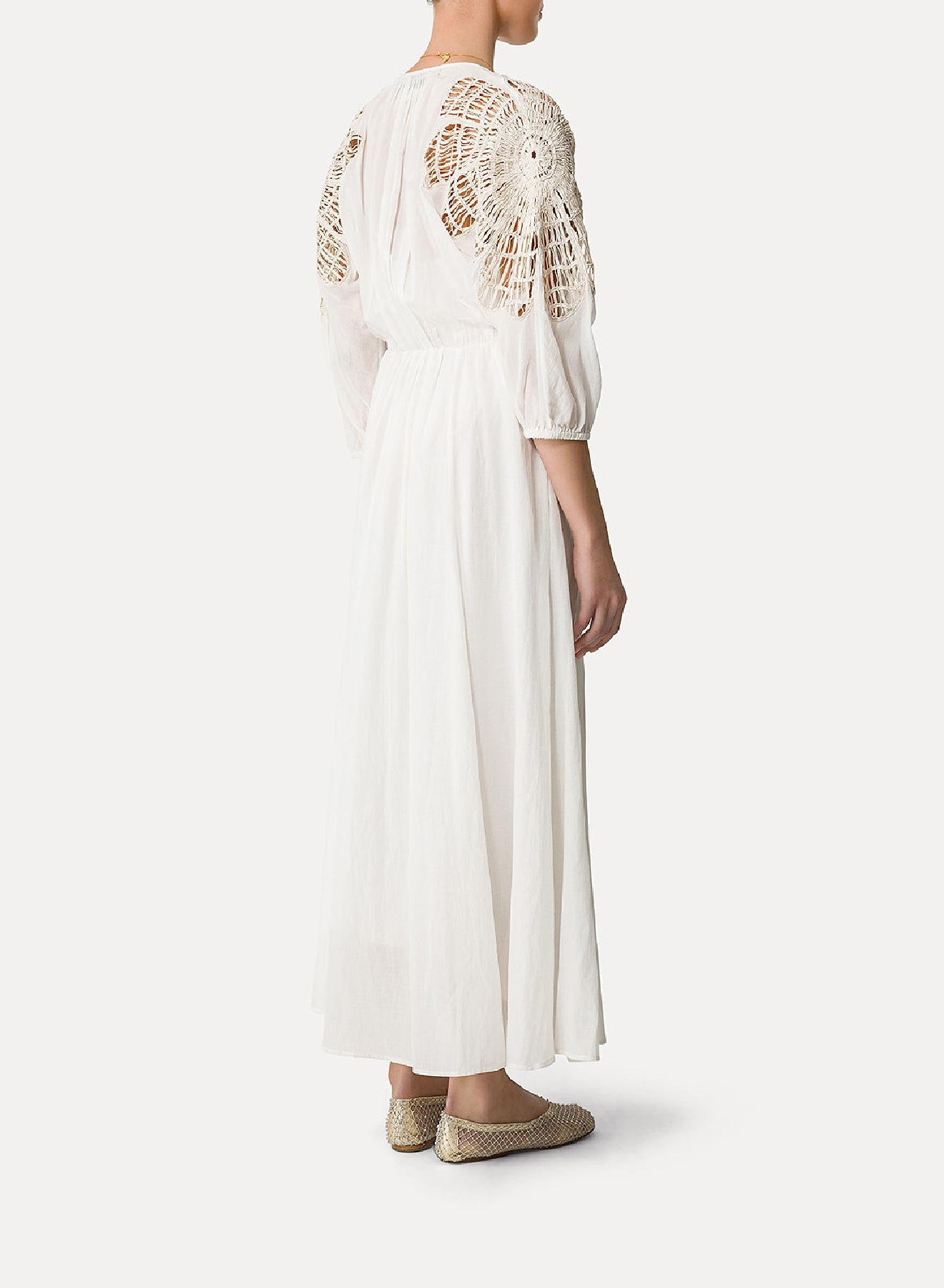 Dress with silk inlay - Giglio