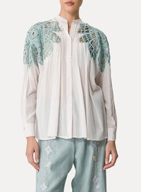 Chemise bohème avec incrustation - Rugiada