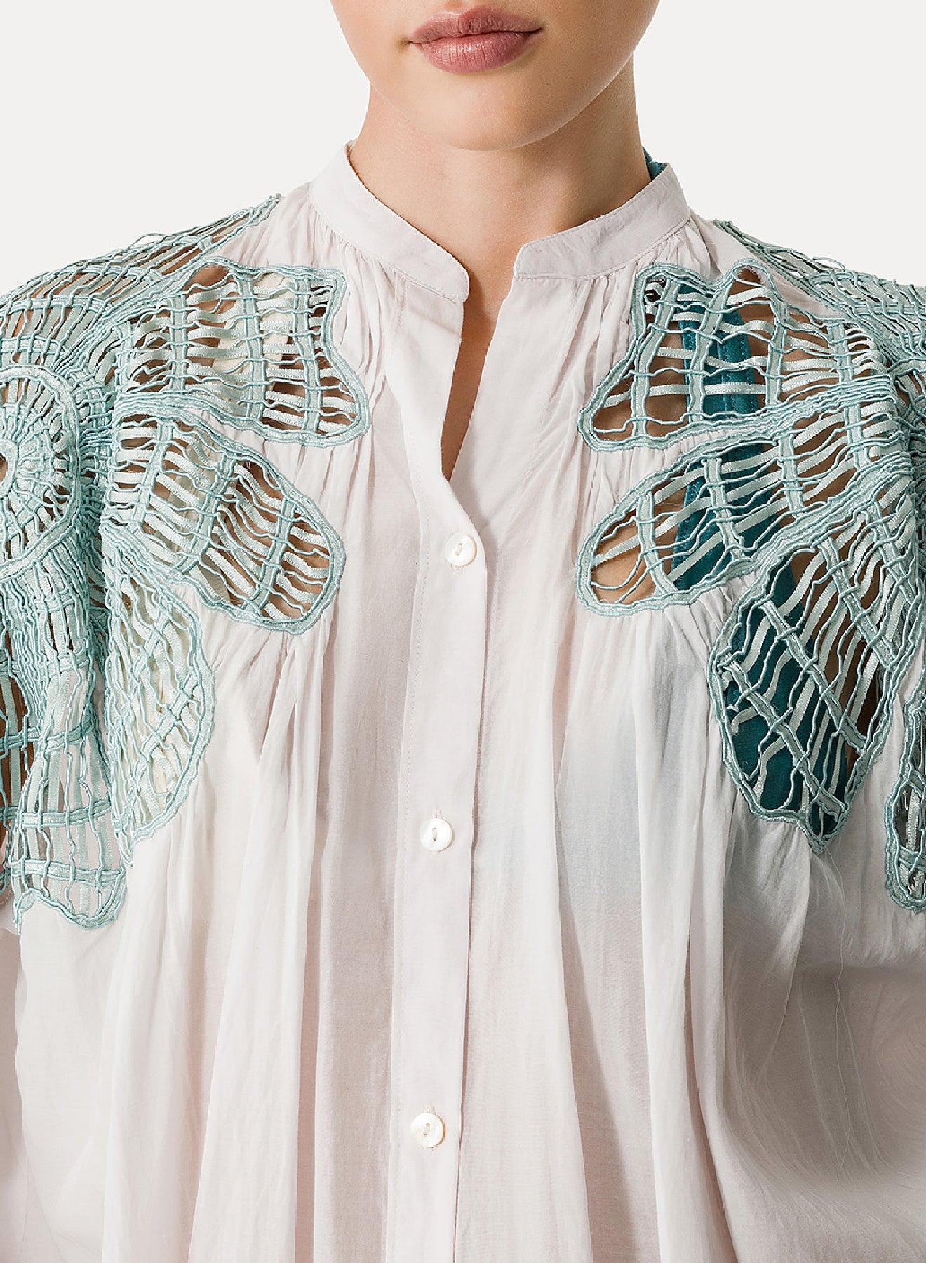 Chemise bohème avec incrustation - Rugiada