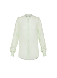 Shirt with tunisian collar - Mint