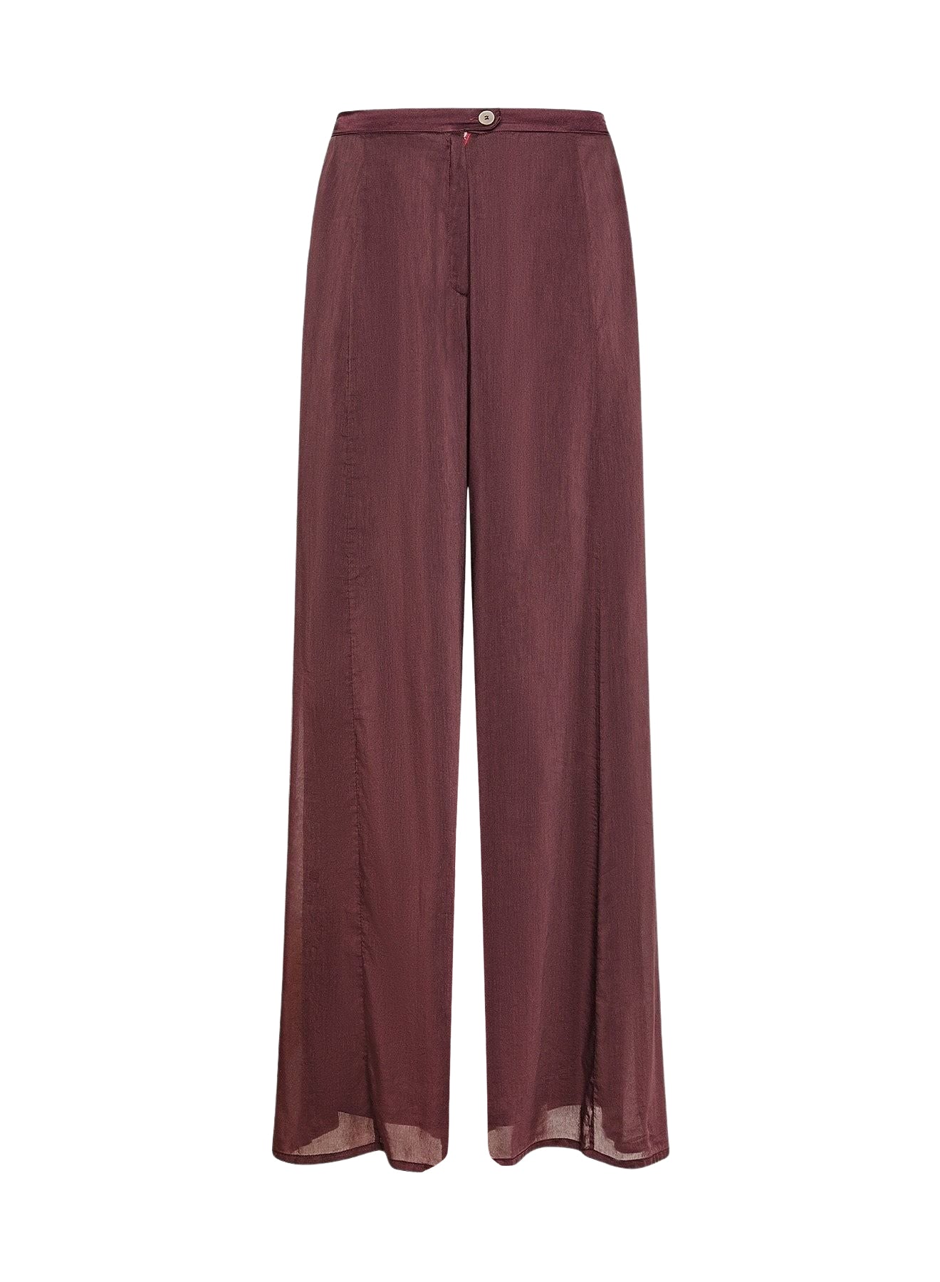 Flared trousers in linen - Black Orchid