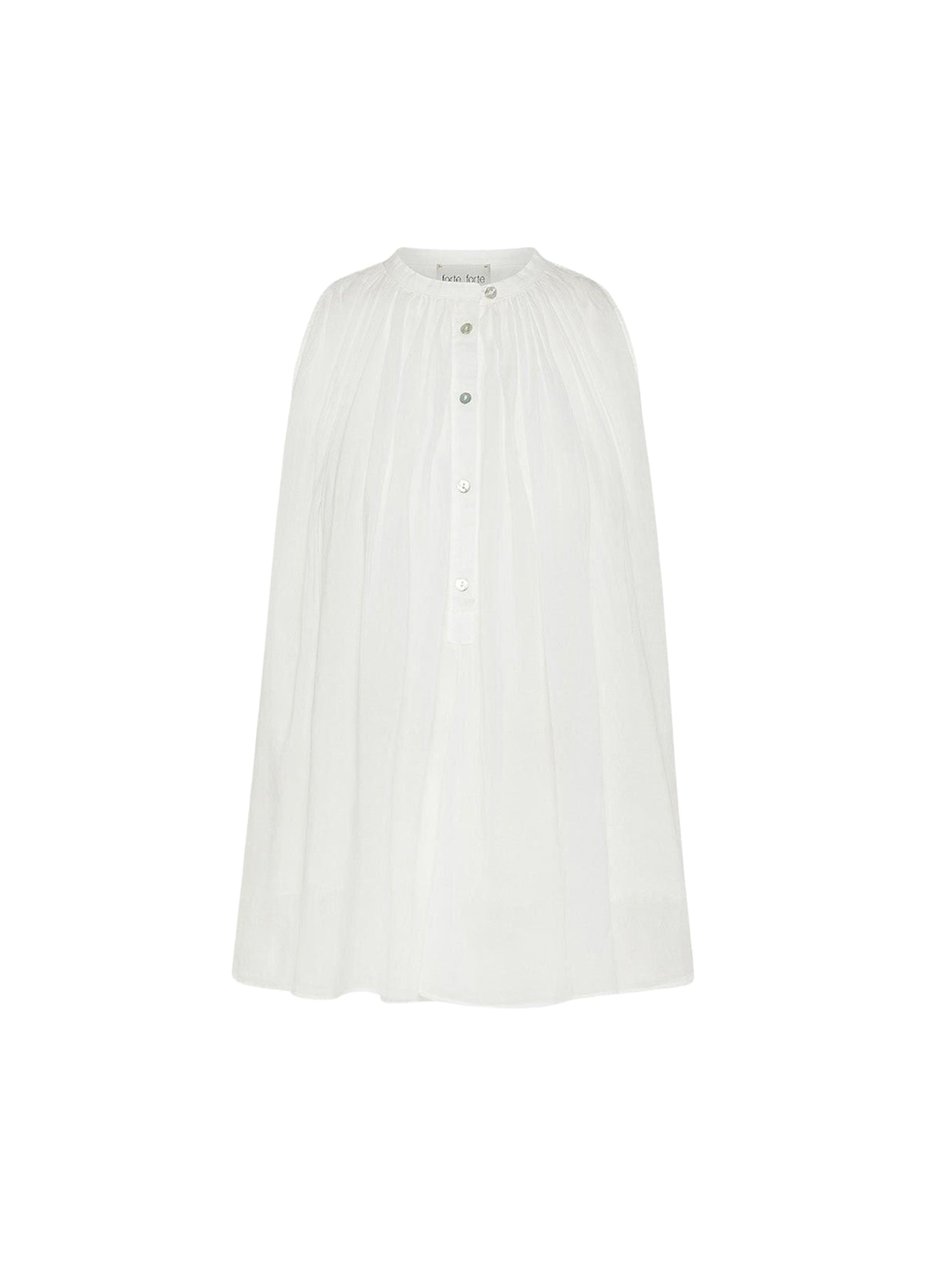 Top en soie - Bianco
