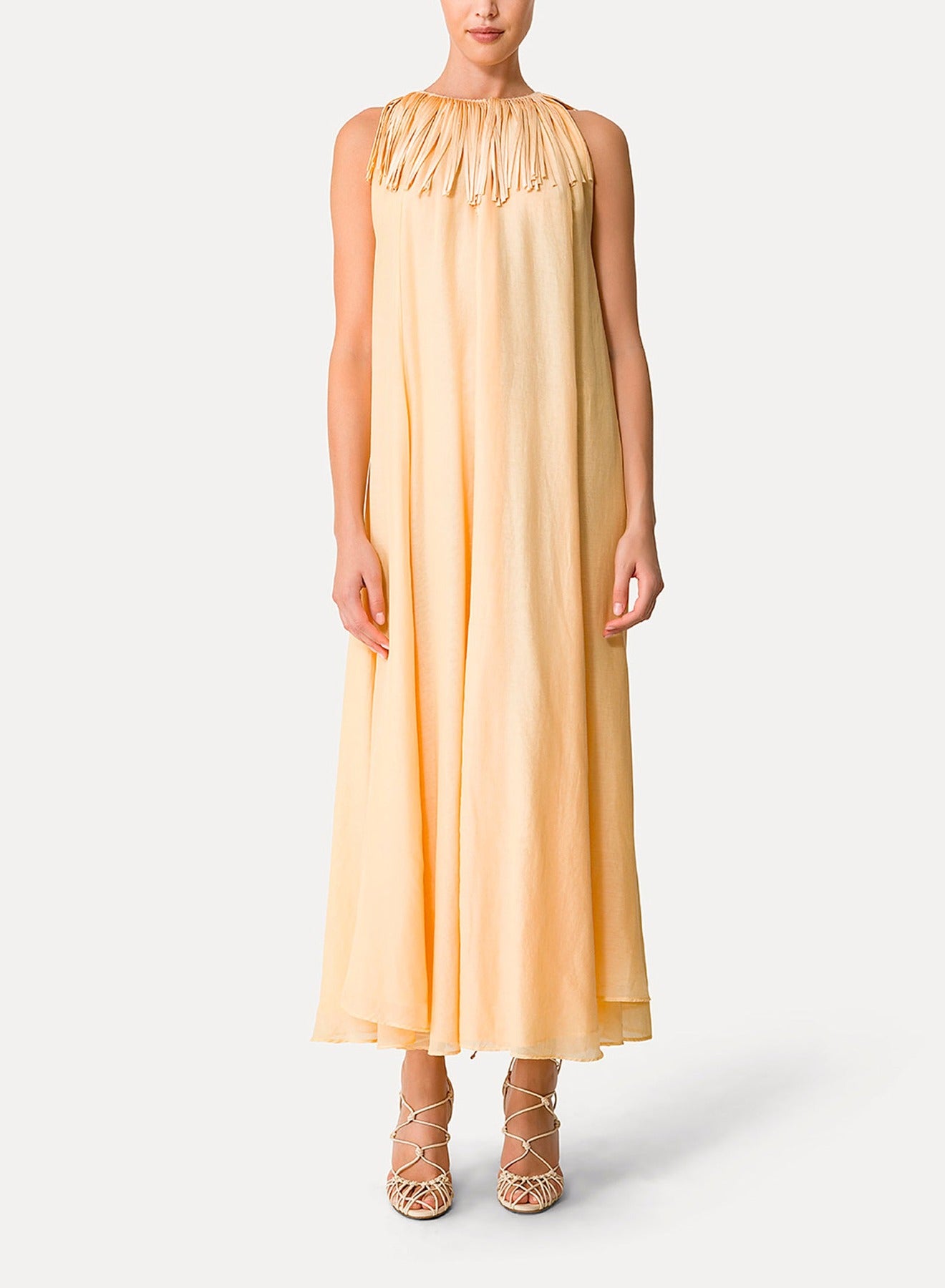 Robe à franges en soie mélangée - Sole