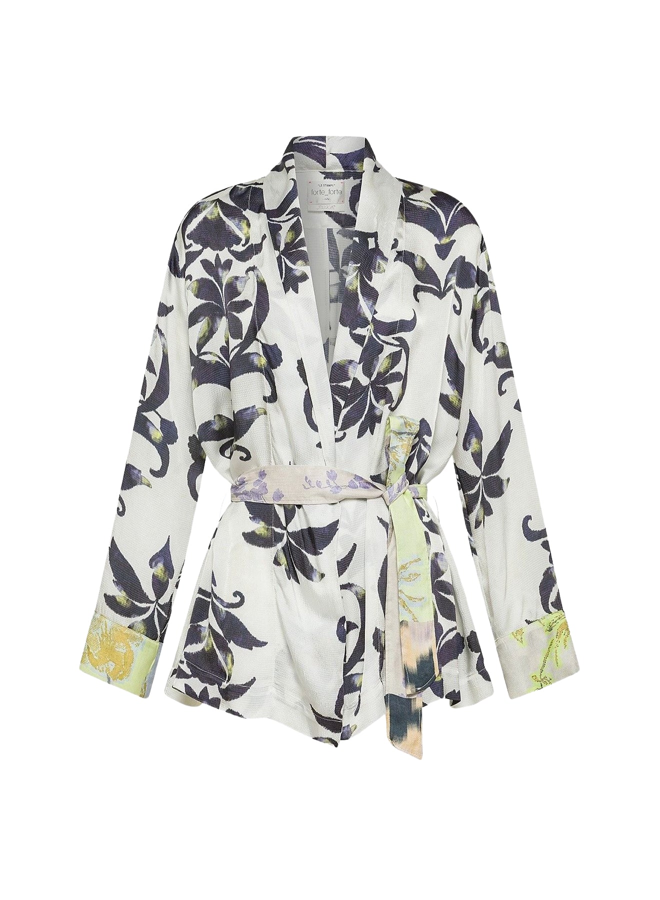 Kimono avec imprimé “The secret lily” en soie - Orchidea