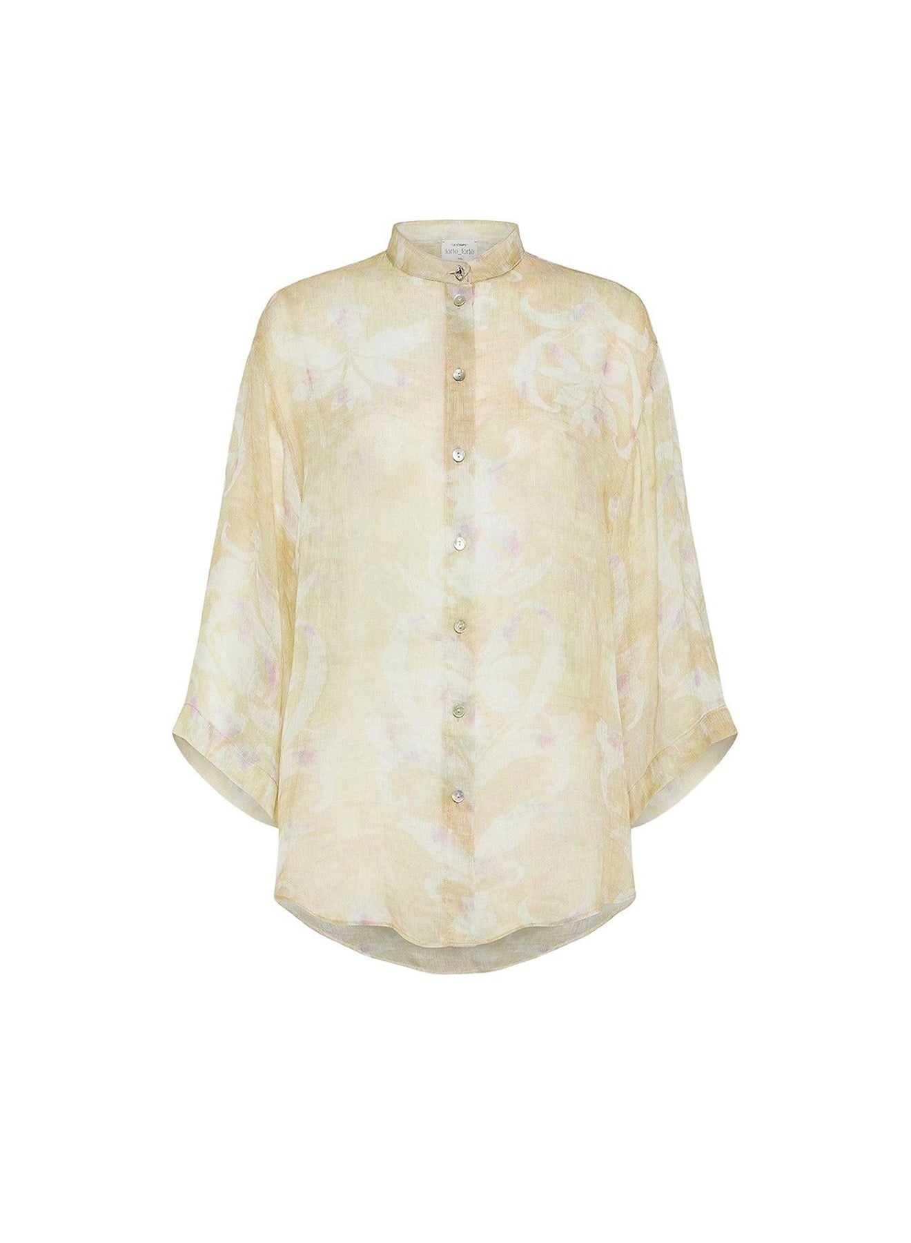 Chemise avec imprimé “The secret lily” en soie - Clorofilla