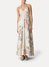 Robe à fines bretelles avec imprimé “The secret garden” - Pesco