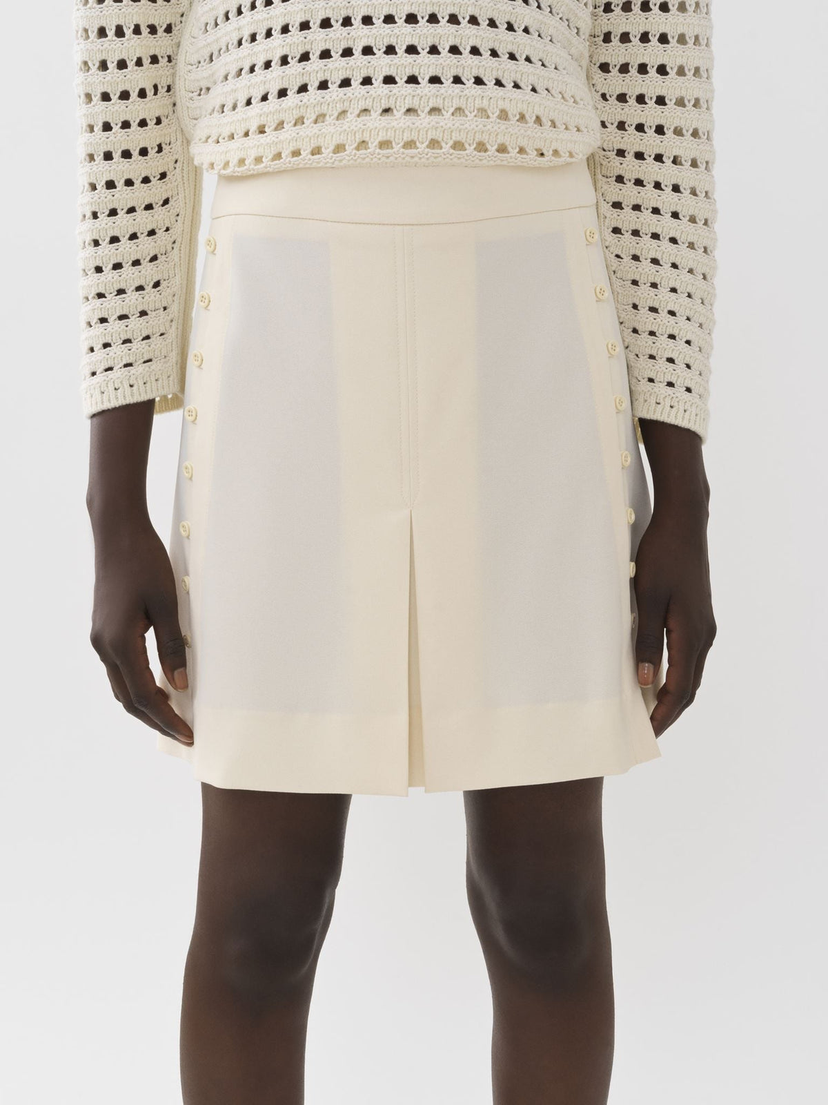 BASEPLUS_Light Ivory SKIRT - Light Ivory