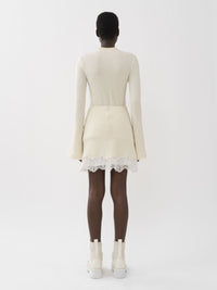 BASEPLUS_Eden White SKIRT - Eden White