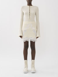 BASEPLUS_Eden White SKIRT - Eden White