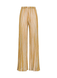 Pantalon évasé en lin - Gold