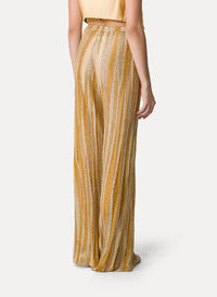 Pantalon évasé en lin - Gold