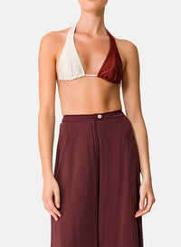 Haut de maillot bicolore - Cacao