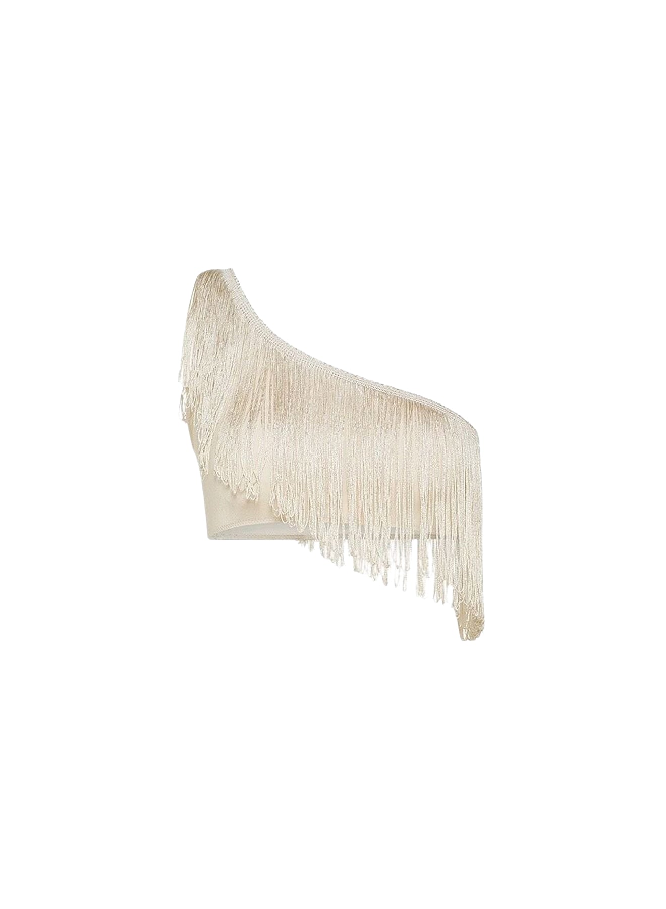 Haut de maillot de bain à une épaule avec franges - Orchidea