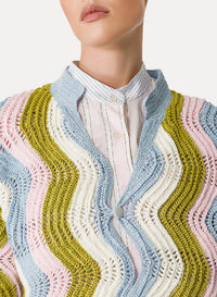 Cardigan au crochet fait main - Garden