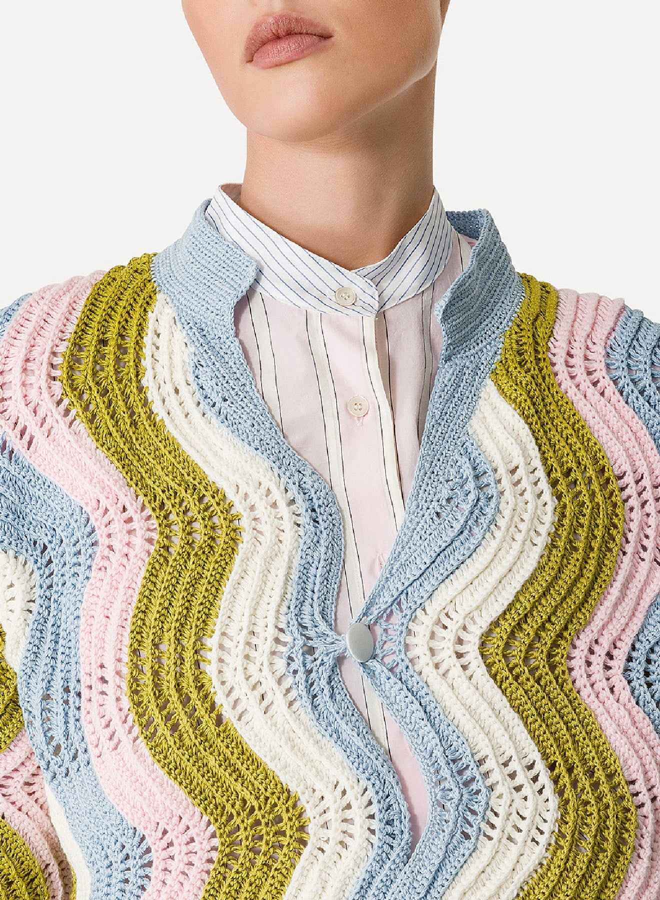 Cardigan au crochet fait main - Garden