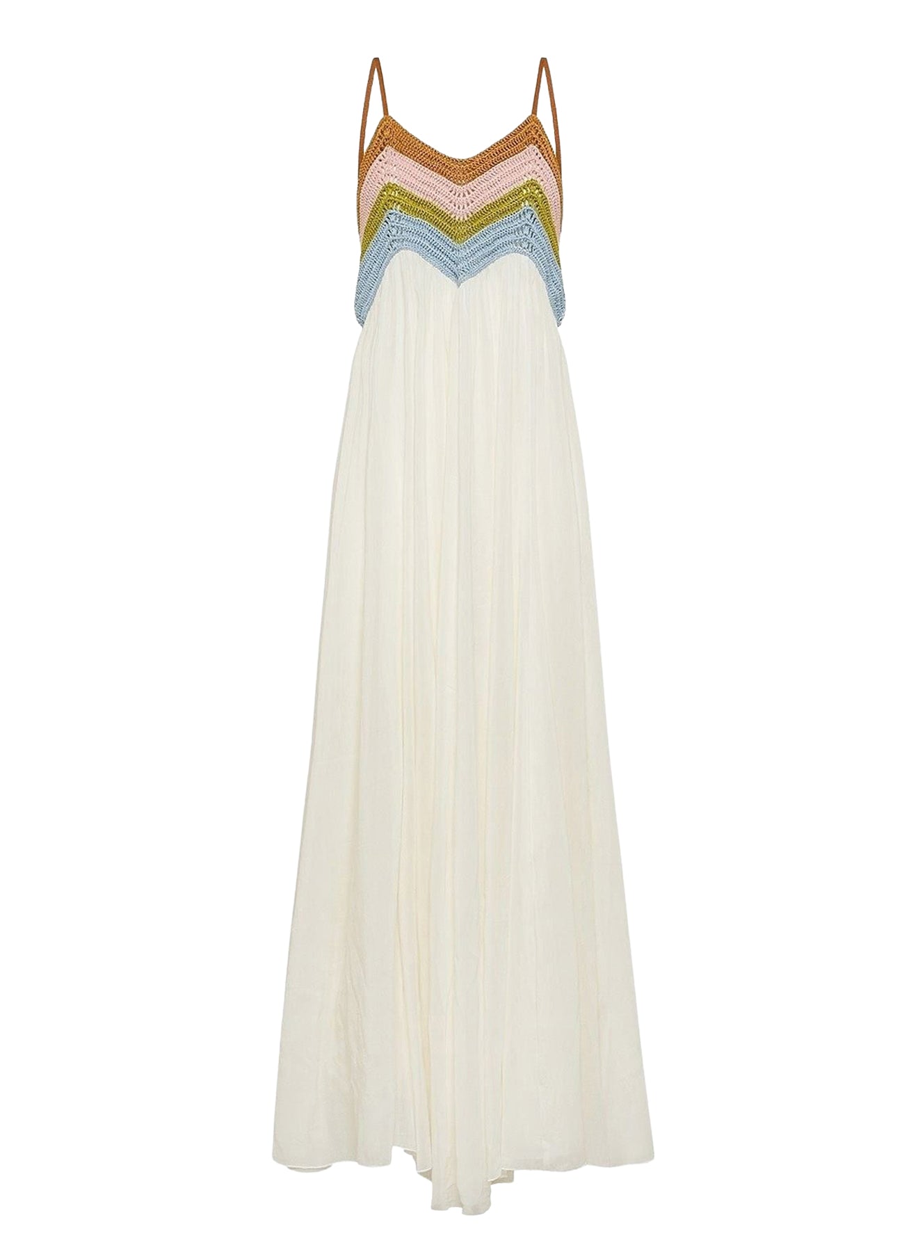 Dress with silk crochet bodice - Garden
