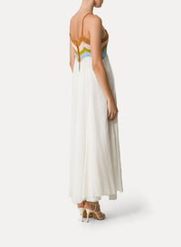 Robe avec corsage au crochet en soie - Bamboo