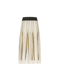 Herringbone skirt with inlay - Bamboo