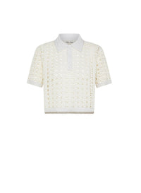 Crochet polo top - Giglio