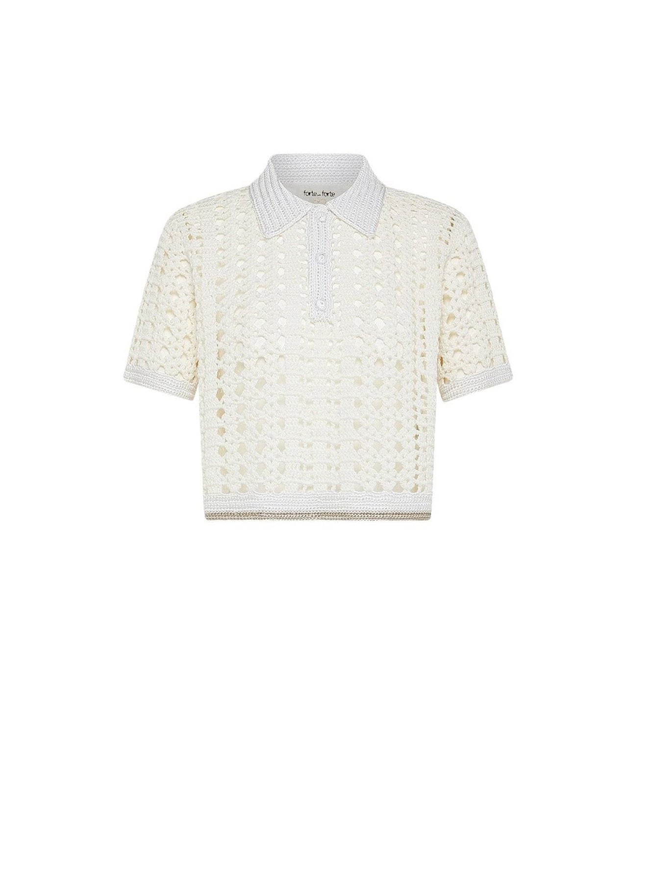 Crochet polo top - Giglio