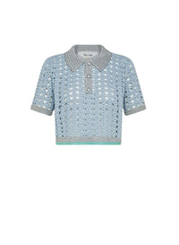 Top style polo court au crochet - Cielo