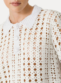 Crochet polo top - Giglio