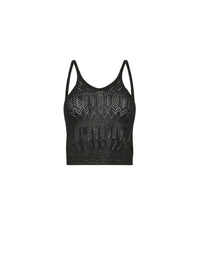 Top ajouré - Noir