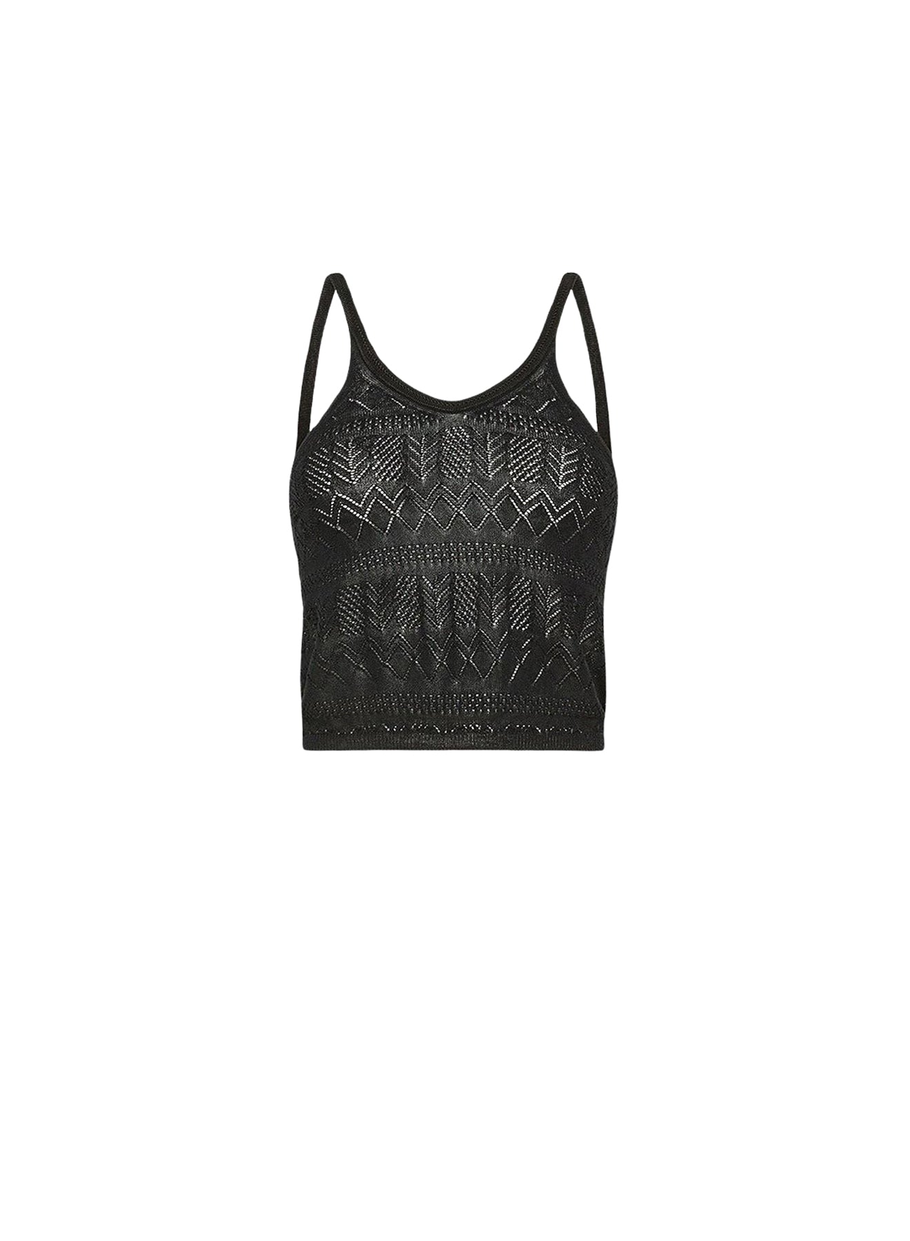 Top ajouré - Noir