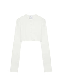 2pcs NEW / CARDIGAN CROP EN MAILLE  - Heritage white