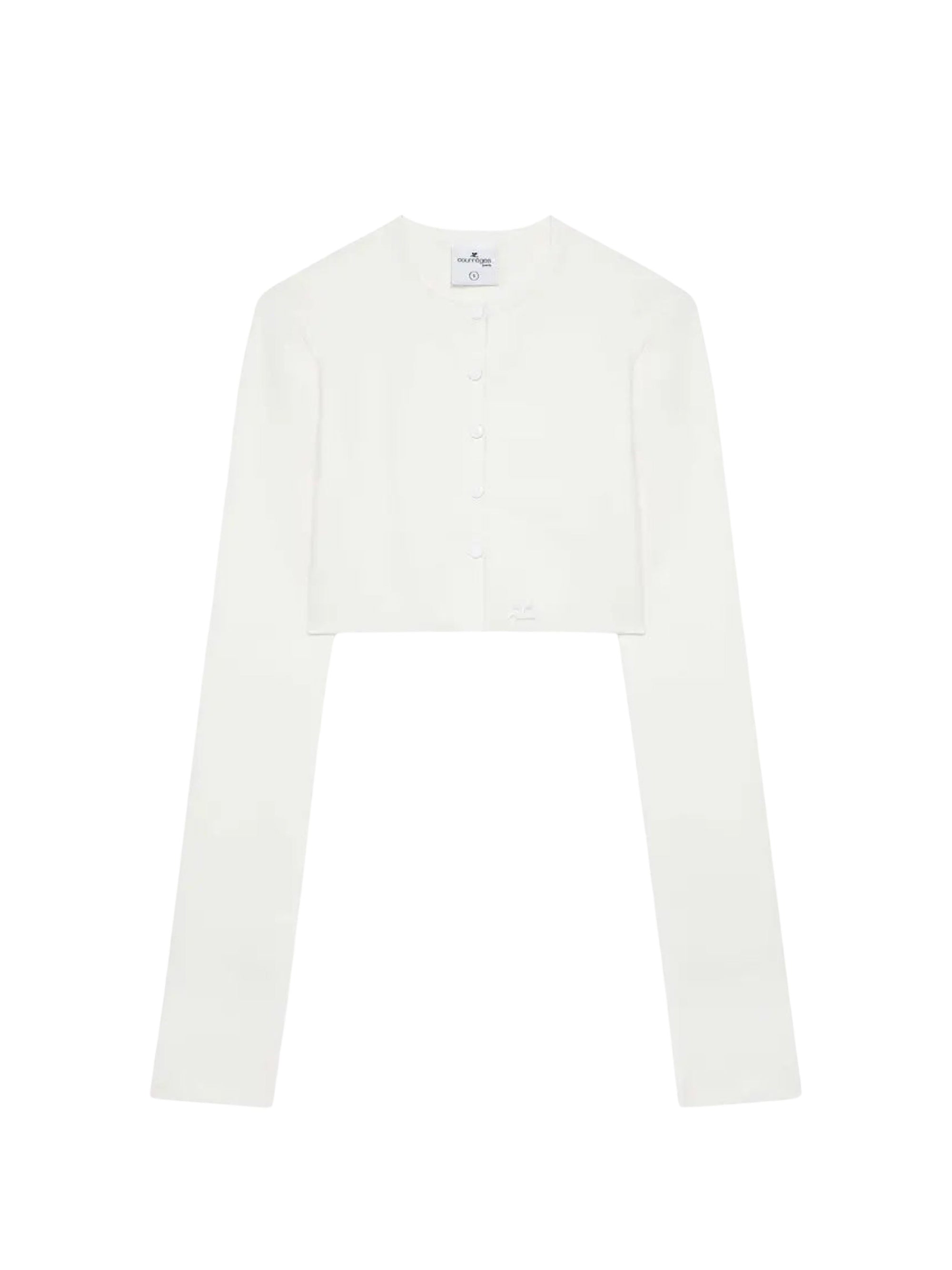 2pcs NEW / CARDIGAN CROP EN MAILLE  - Heritage white