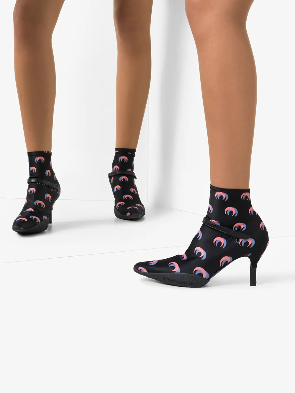 Bottines Moon future sock - Moon Black & Pink