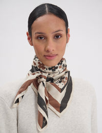 1qty NEW  / Foulard Lewis e soie - Black