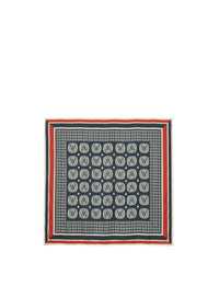 5qty NEW  / Foulard Lewis en soie -  Oak Leaf Red