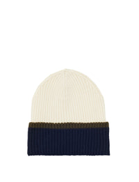9qty NEW  / Chapeau Pedro en laine -  Navy Khaki Ecru