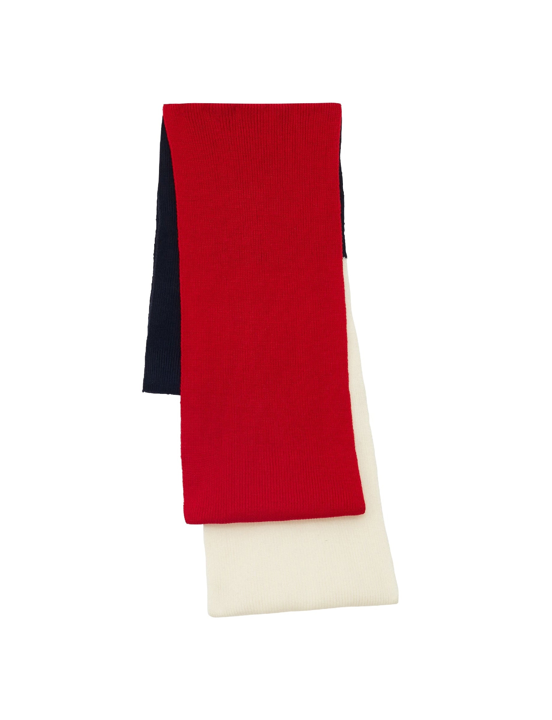 7qty NEW  / Écharpe Ysee en laine -  Navy Red Ecru