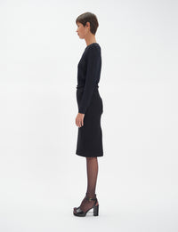 37qty NEW  / Jupe Gabriela en laine -  Black