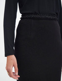 37qty NEW  / Jupe Gabriela en laine -  Black