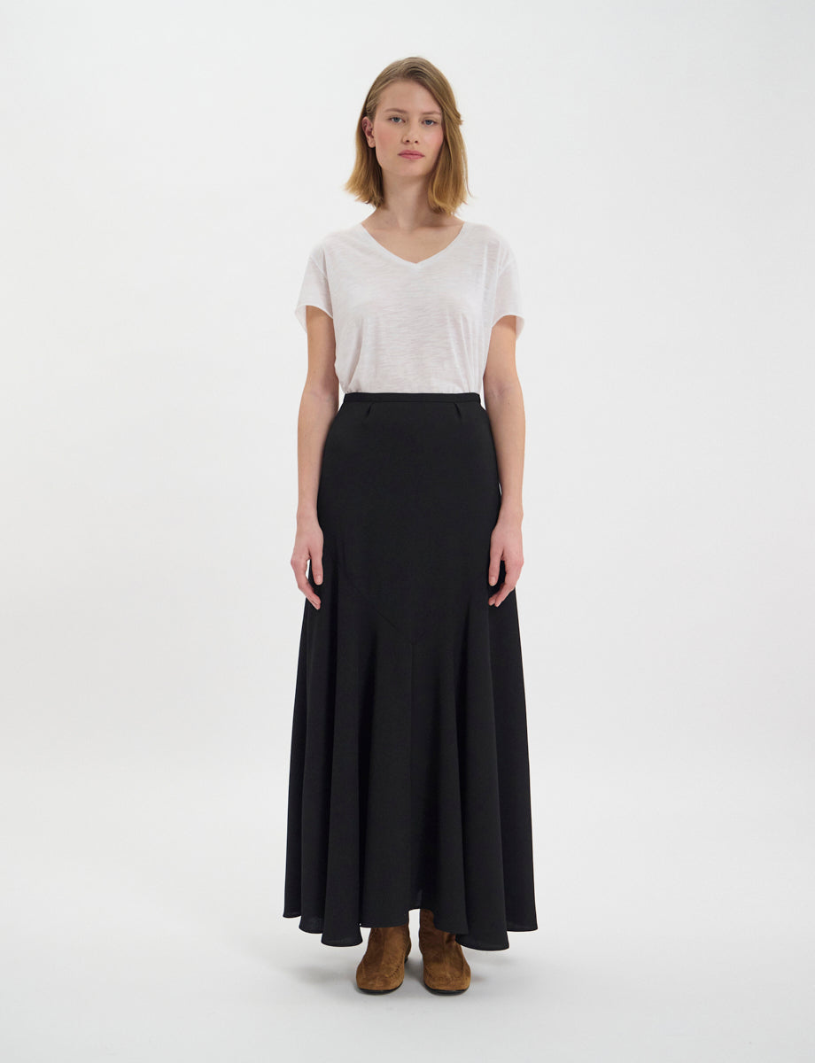 12qty NEW  / Jupe Velvette -  Black
