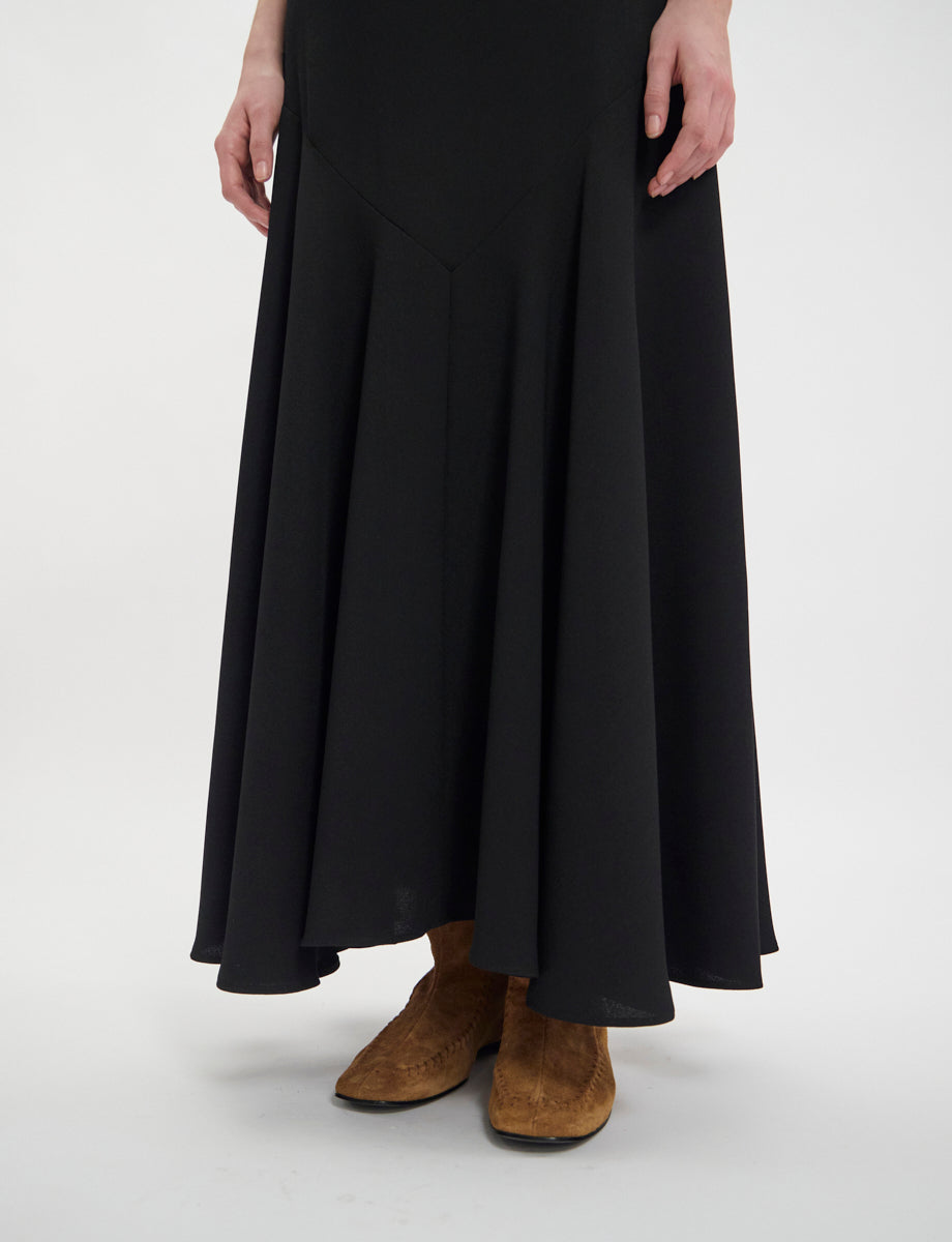 12qty NEW  / Jupe Velvette -  Black