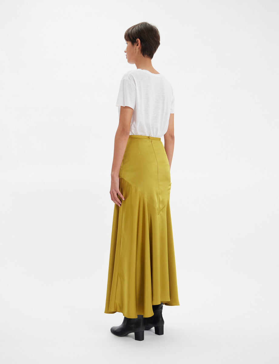 15qty NEW  / Jupe Velvette -  Mustard