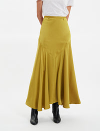 15qty NEW  / Jupe Velvette -  Mustard