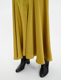 15qty NEW  / Jupe Velvette -  Mustard