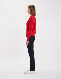 14qty NEW  / Pull Angela en laine -  Red